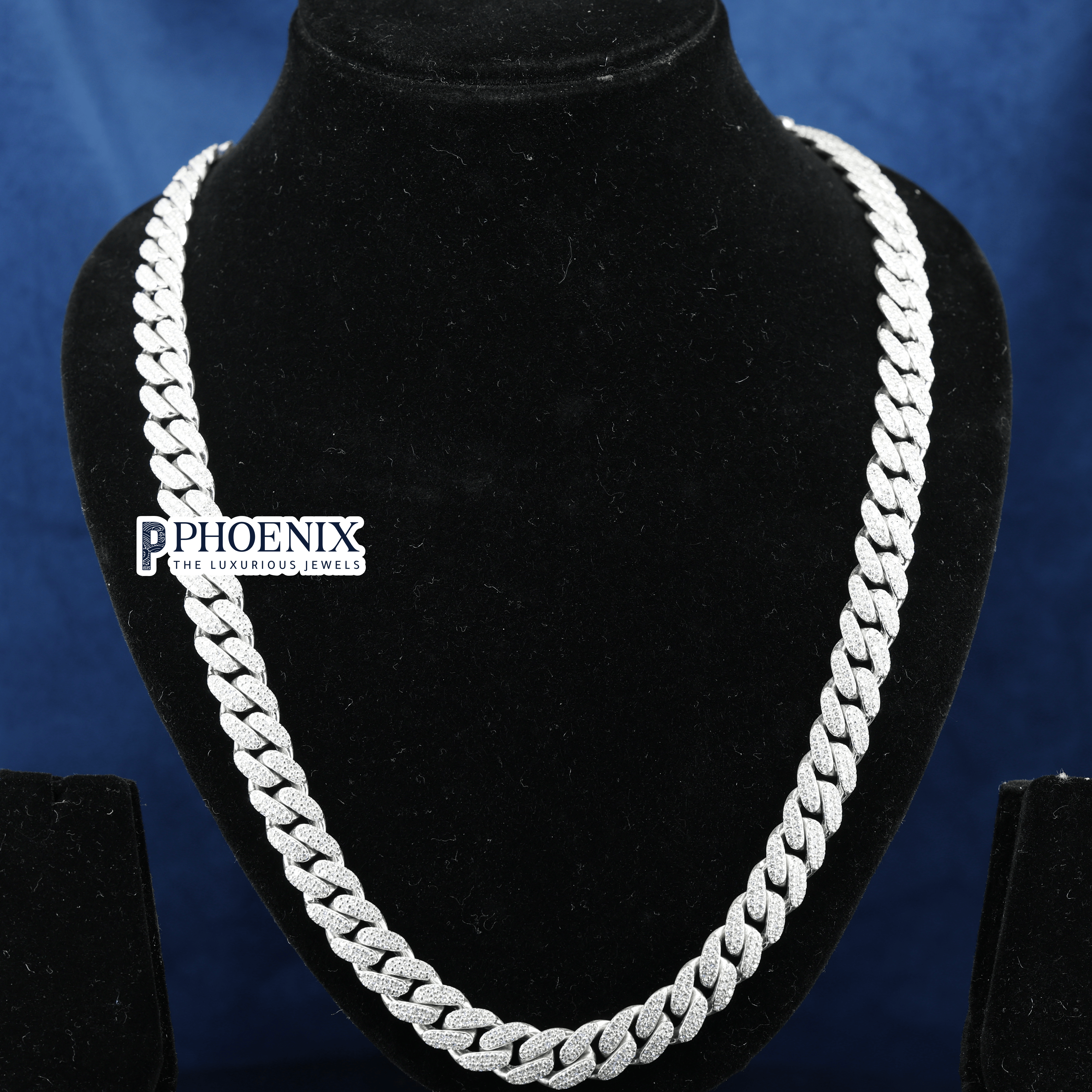 Men's Iced Out 15mm Phoenix Cuban Link Chain | VVS Moissanite & Real 925 Sterling Silver