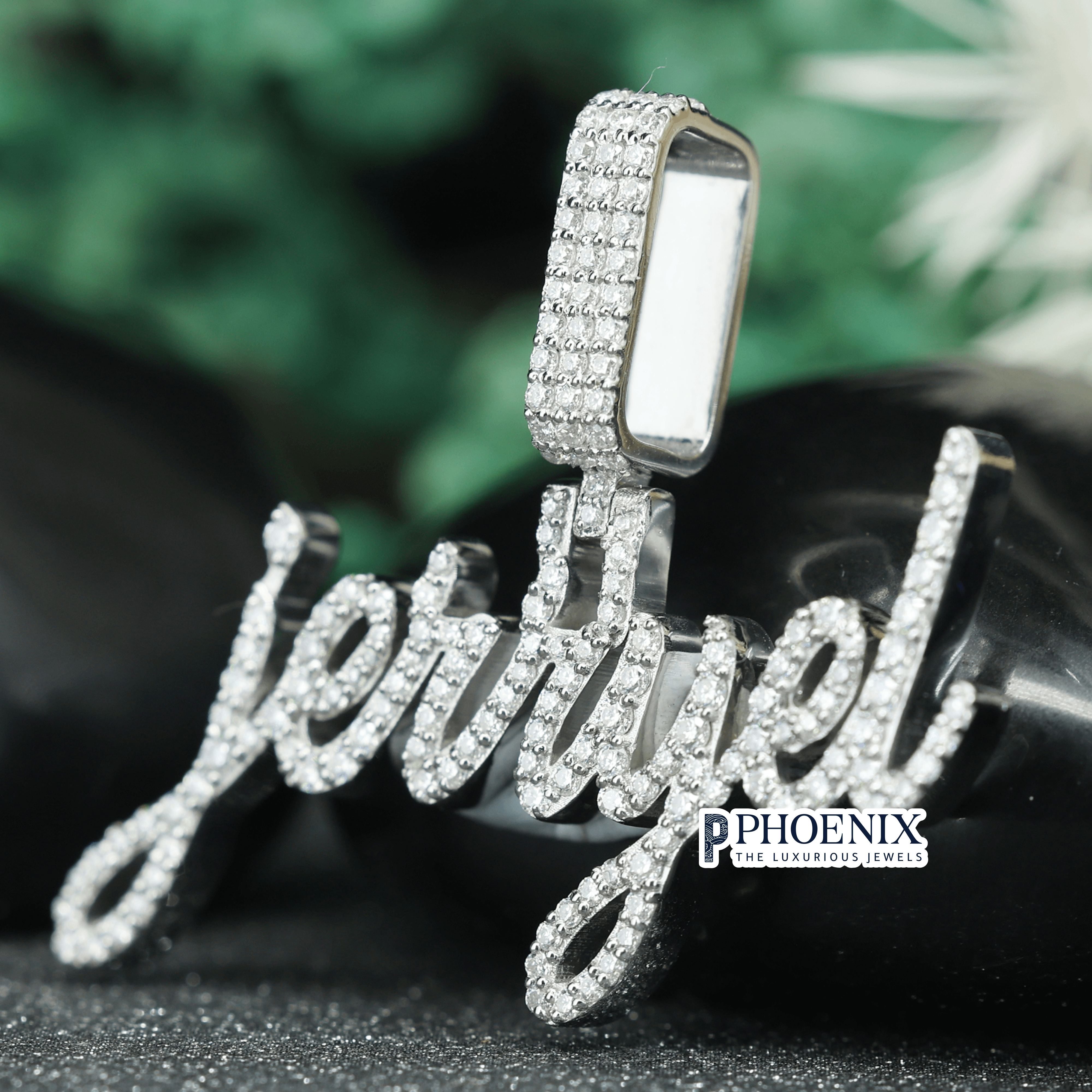 Custom Iced Out Jerryel Name Pendant - Customiz Lettering Pendants