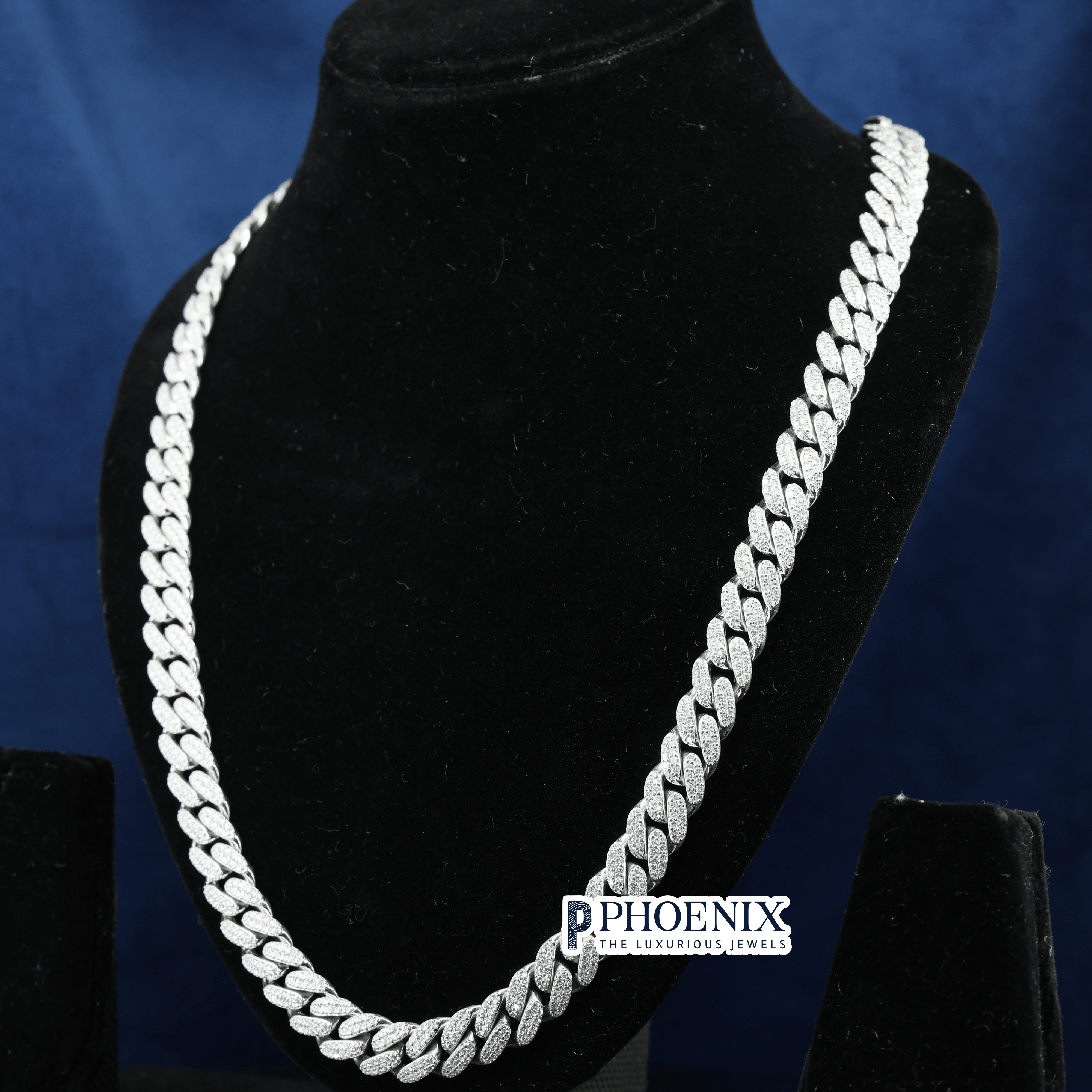 Men's Iced Out 15mm Phoenix Cuban Link Chain | VVS Moissanite & Real 925 Sterling Silver
