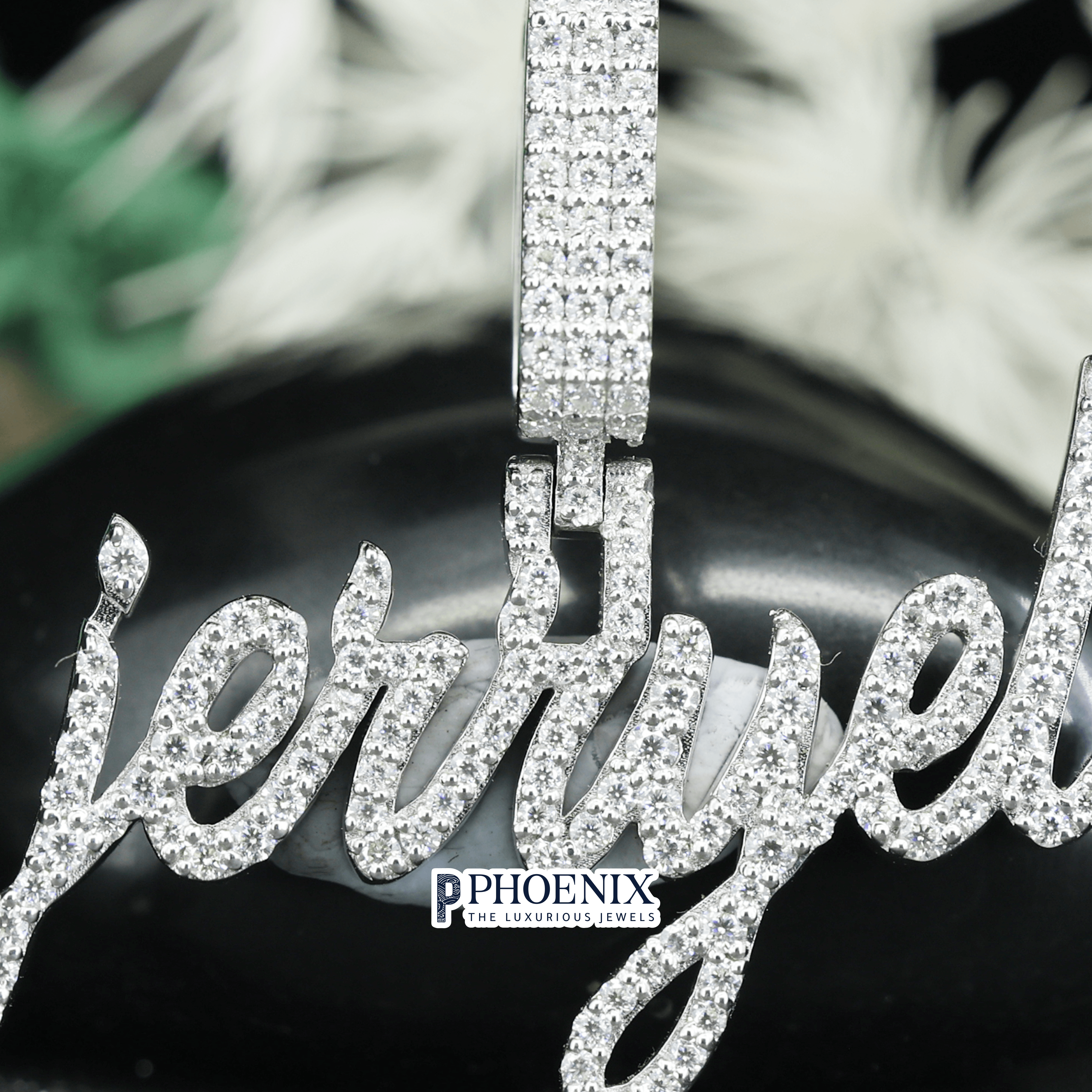 Custom Iced Out Jerryel Name Pendant - Customiz Lettering Pendants