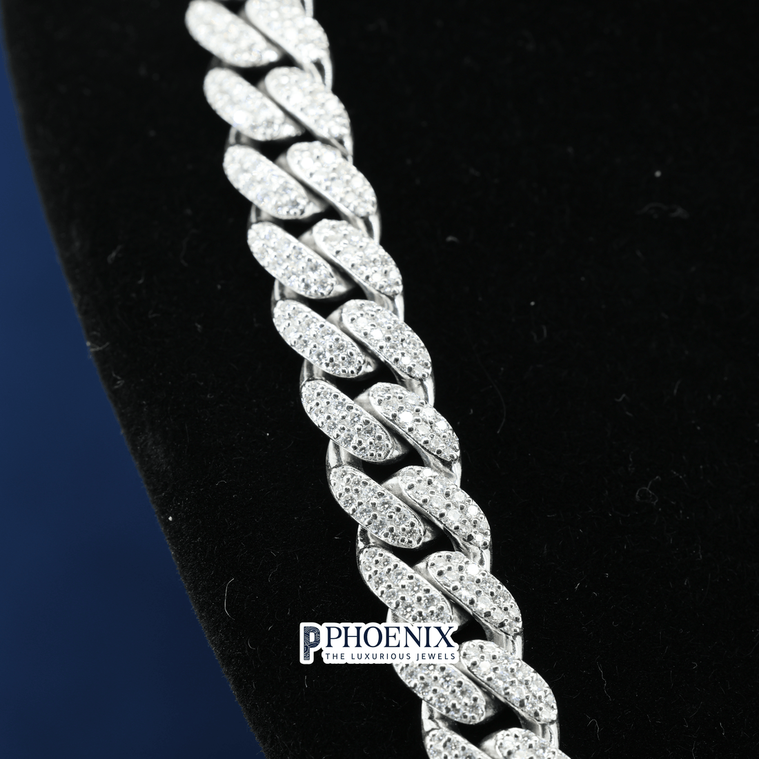 Men's Iced Out 15mm Phoenix Cuban Link Chain | VVS Moissanite & Real 925 Sterling Silver