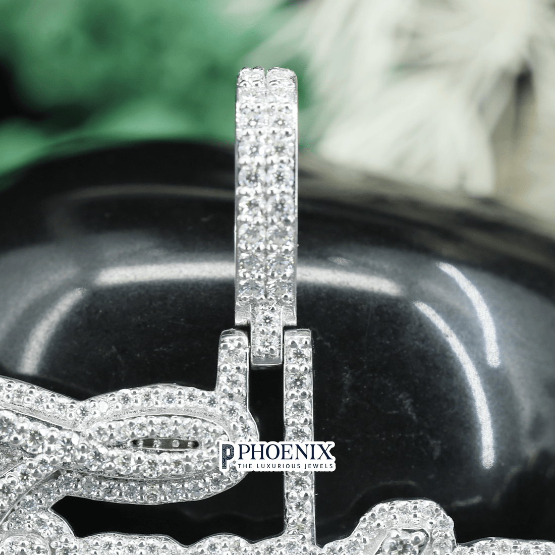 Custom Iced Out Fantasia Name Pendant - VVS Moissanite Lettering Charm in 925 Sterling Silver