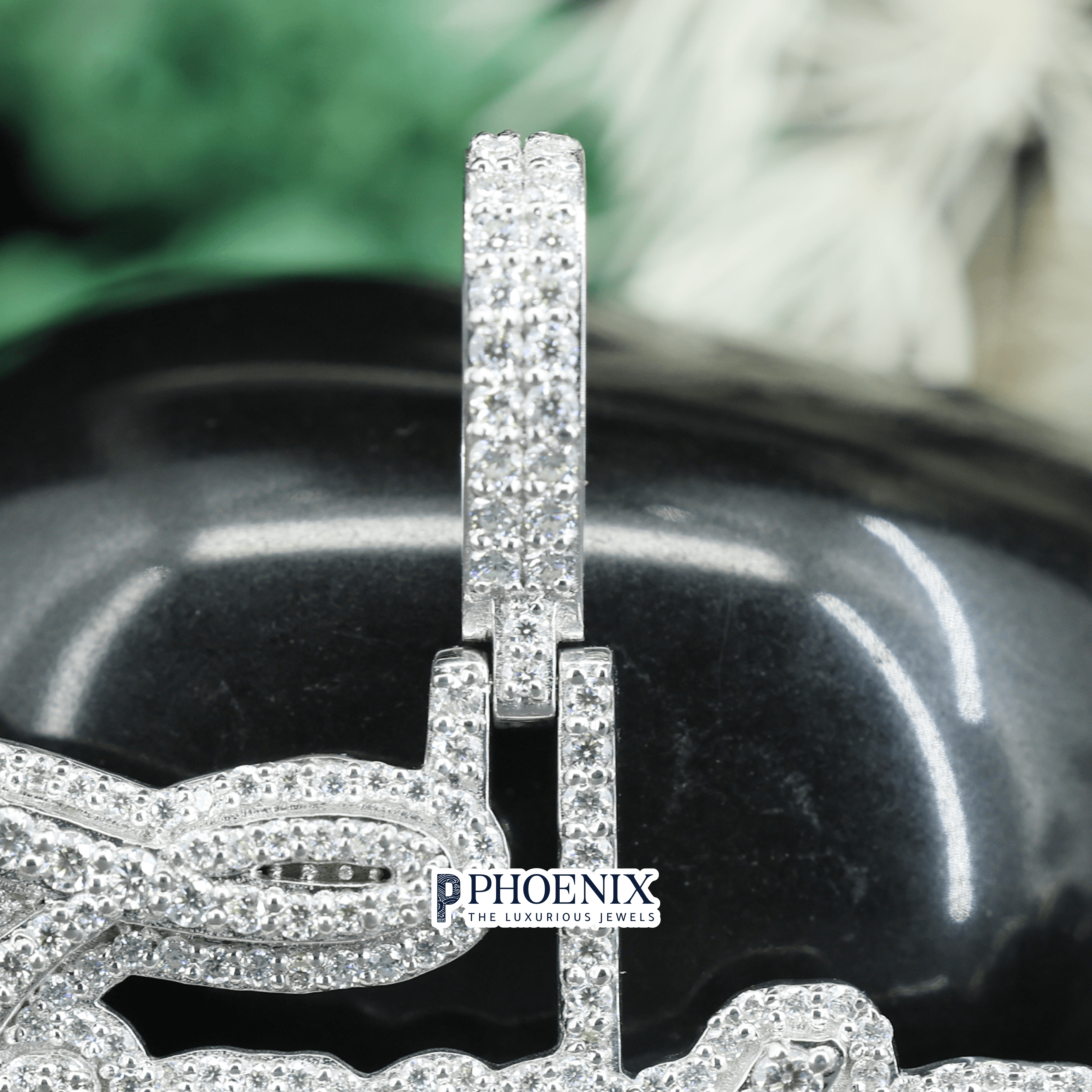 Custom Iced Out Fantasia Name Pendant - VVS Moissanite Lettering Charm in 925 Sterling Silver