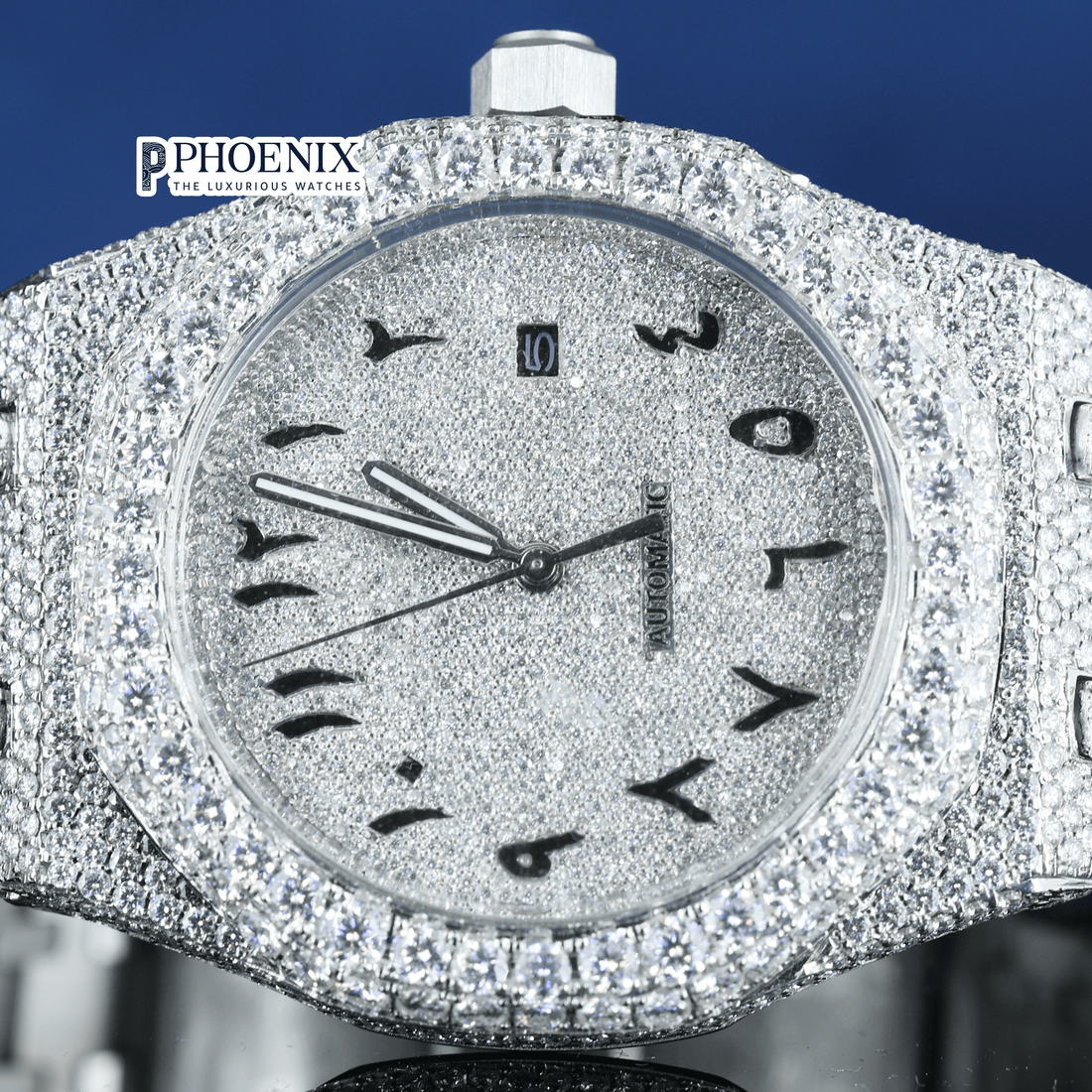 AP VVS Moissanite Watch Arabic
