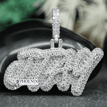 Personalized JTAY Name Pendants - Real 925 Sterling Silver Iced out Diamond Pendant