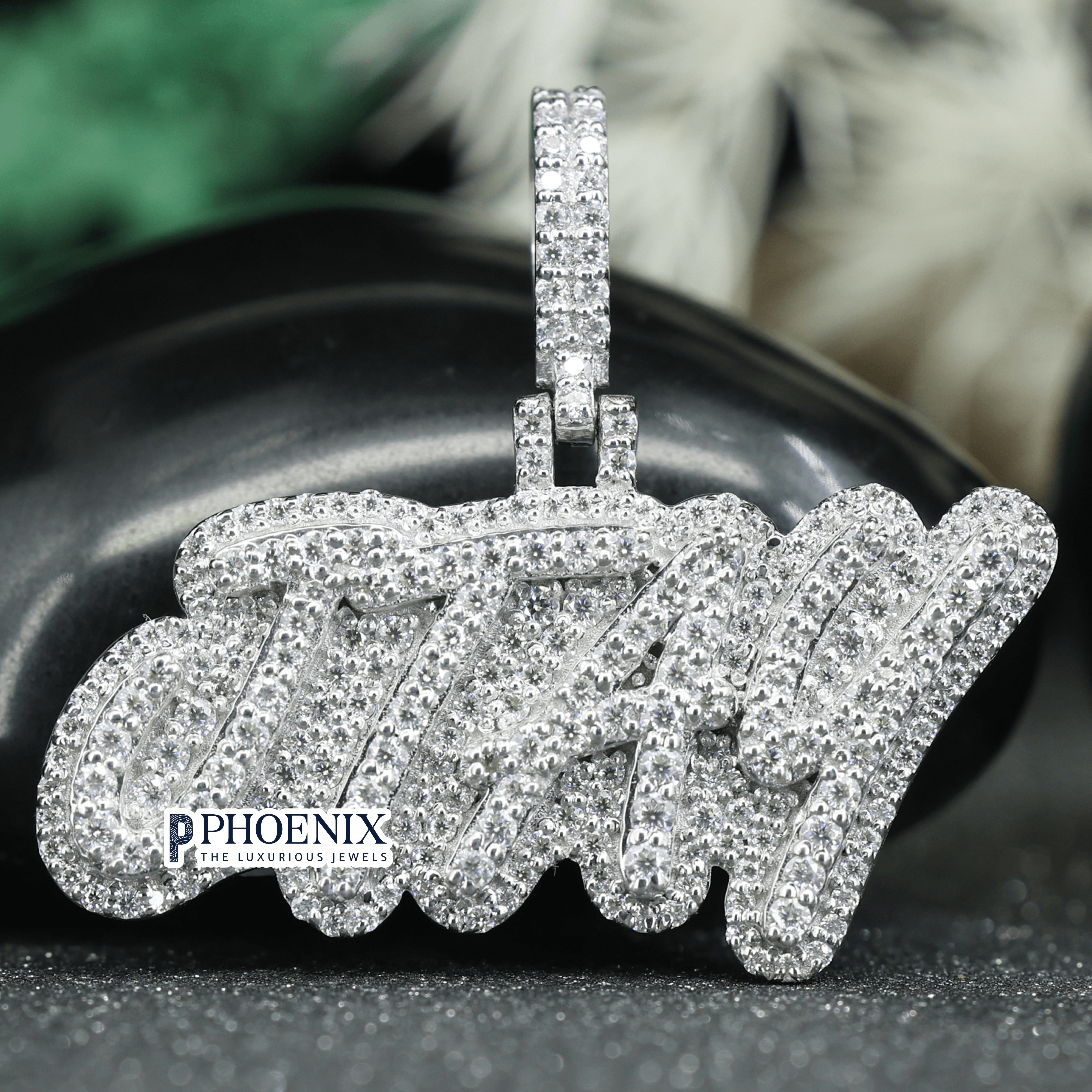 Personalized JTAY Name Pendants - Real 925 Sterling Silver Iced out Diamond Pendant