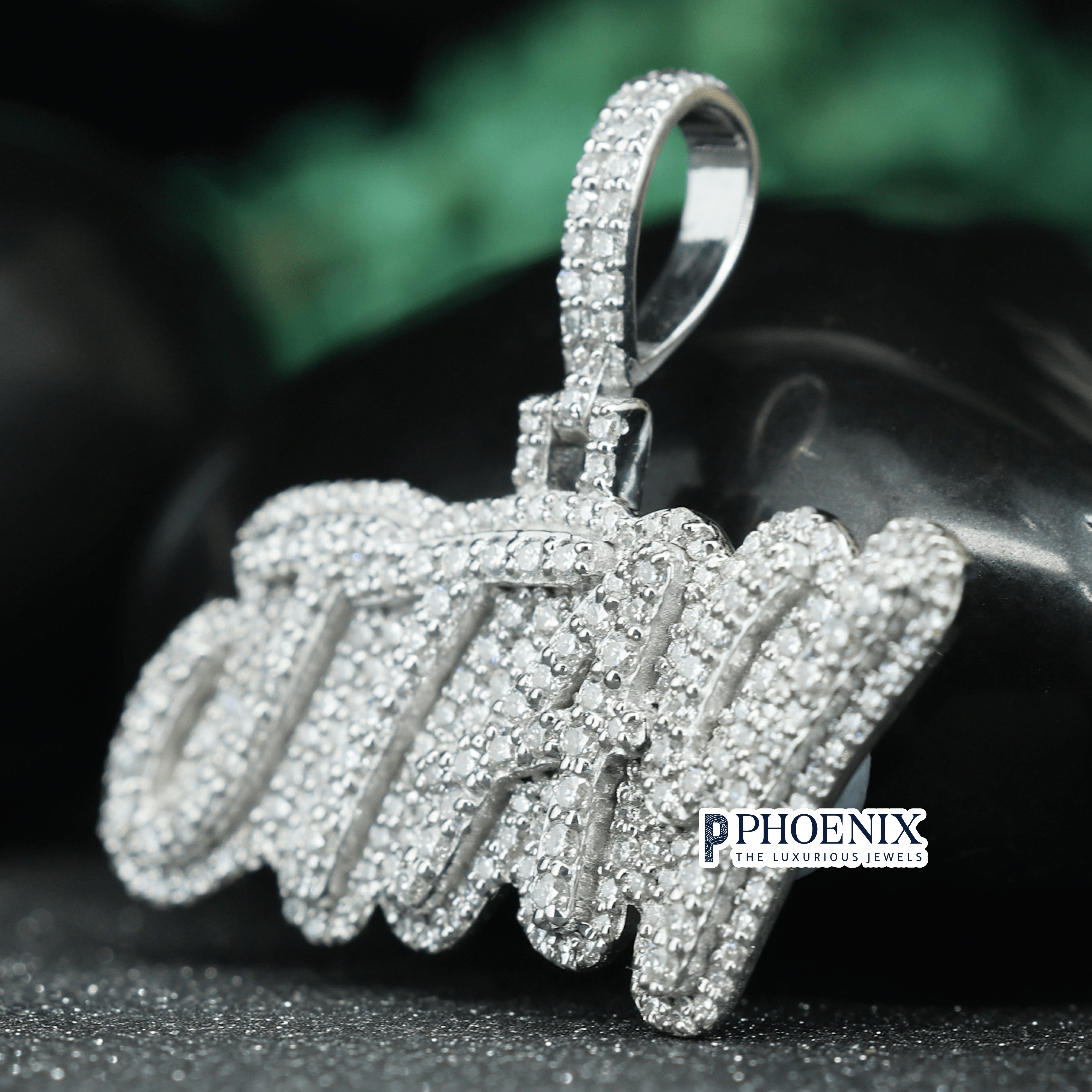 Personalized JTAY Name Pendants - Real 925 Sterling Silver Iced out Diamond Pendant
