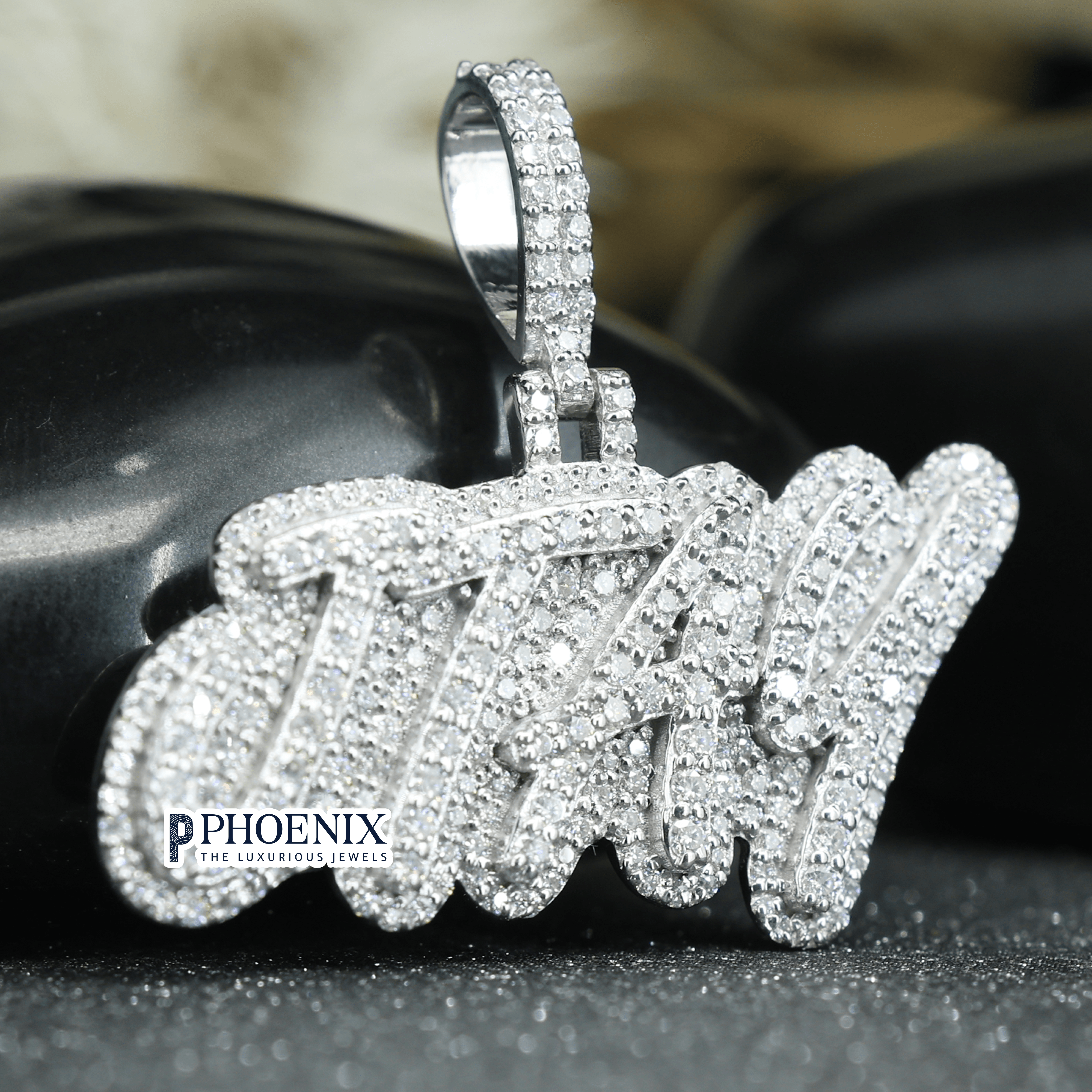 Personalized JTAY Name Pendants - Real 925 Sterling Silver Iced out Diamond Pendant