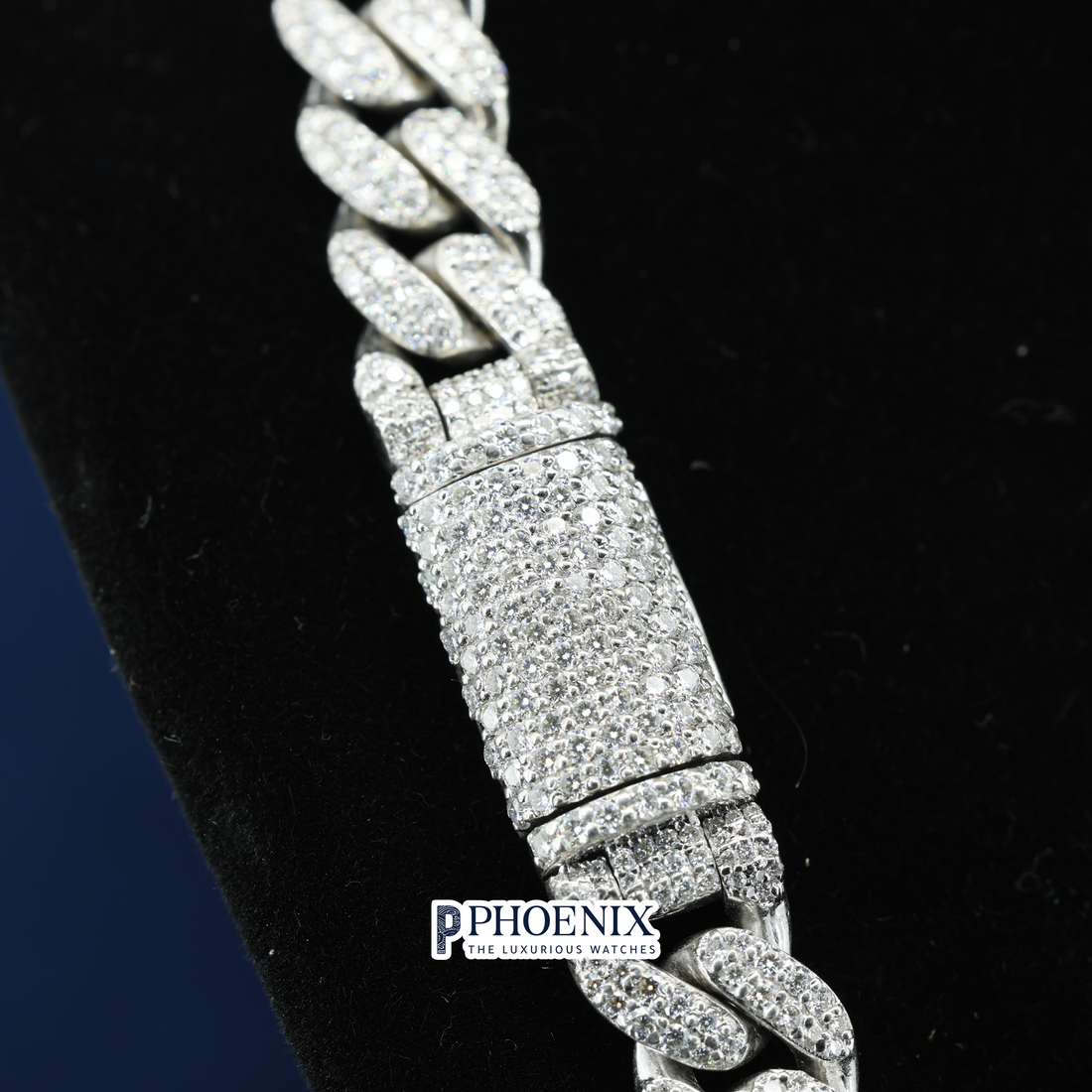 Men's Iced Out 15mm Phoenix Cuban Link Chain | VVS Moissanite & Real 925 Sterling Silver