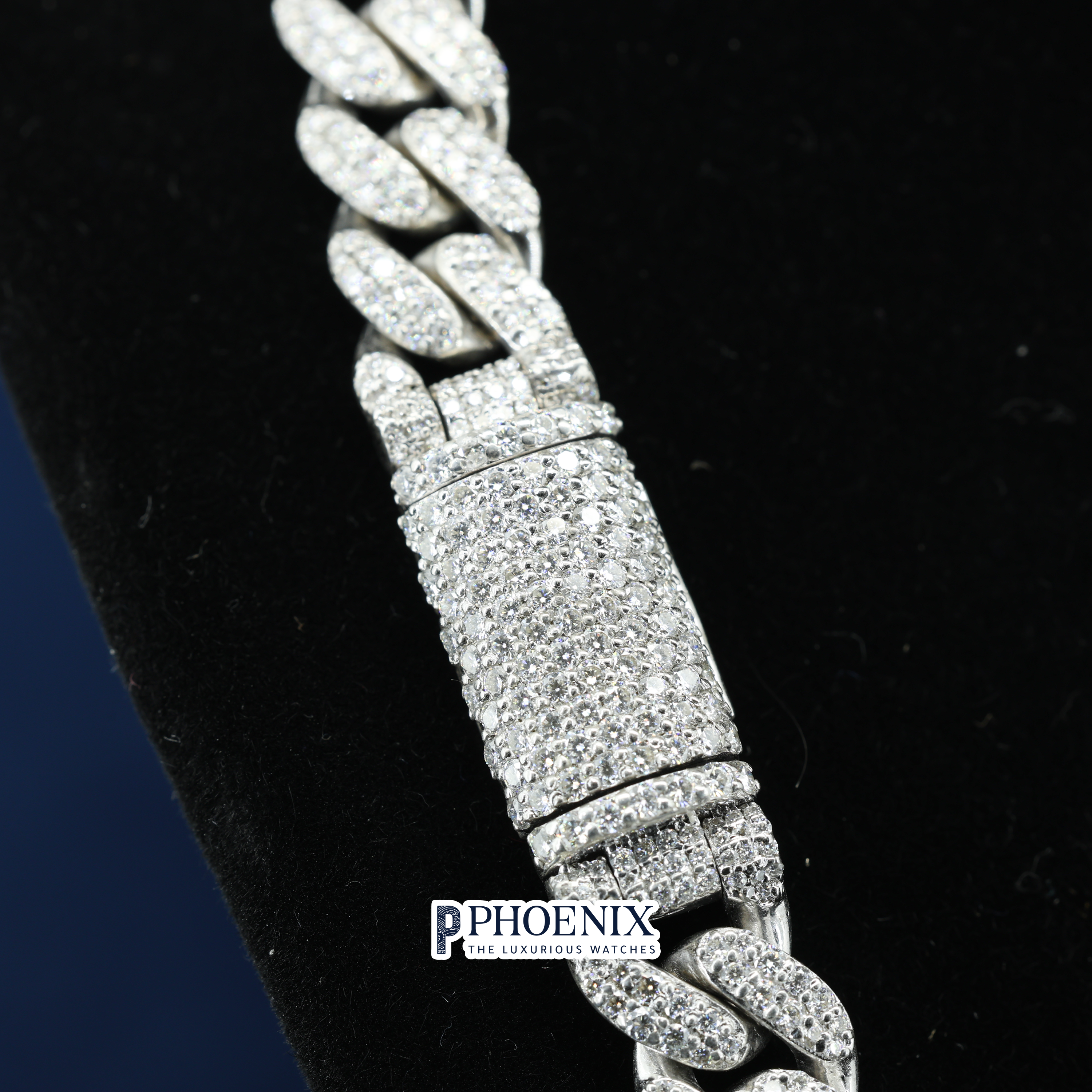 Men's Iced Out 15mm Phoenix Cuban Link Chain | VVS Moissanite & Real 925 Sterling Silver