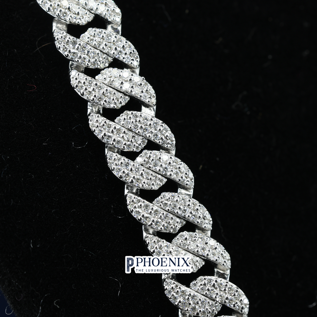 10mm Moissanite Miami Cuban Link Chain – 925 Sterling Silver