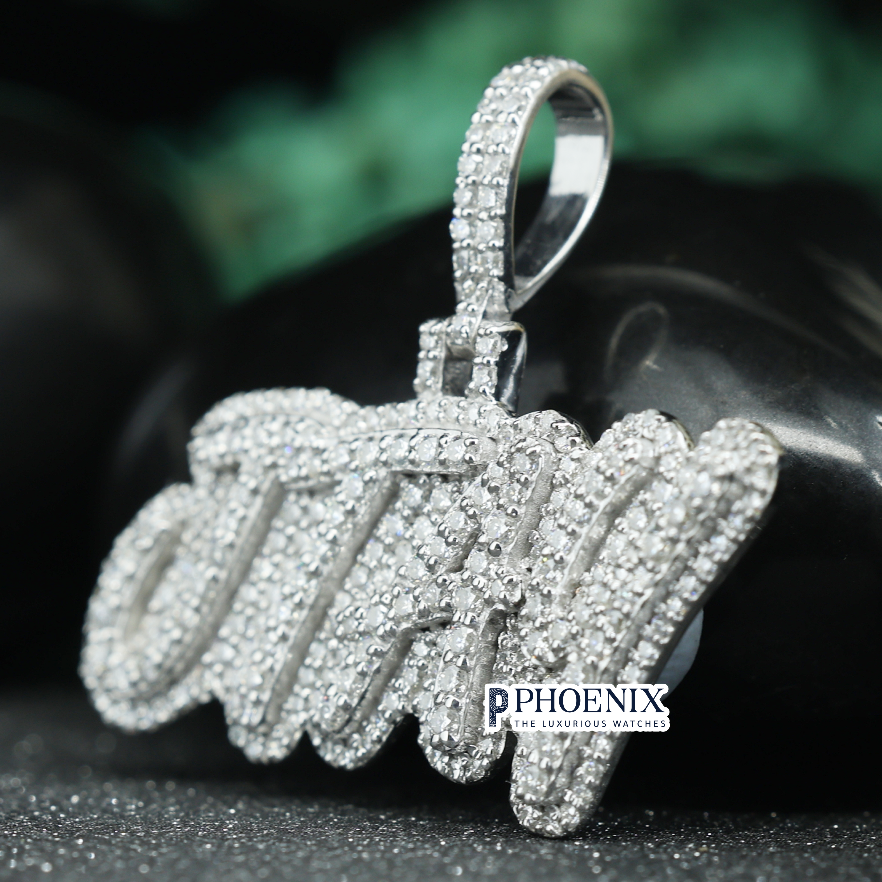 Personalized JTAY Name Pendants - Real 925 Sterling Silver Iced out Diamond Pendant