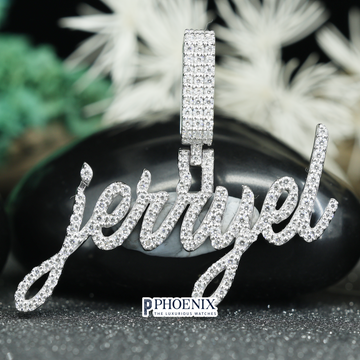 Custom Iced Out Jerryel Name Pendant - Customiz Lettering Pendants