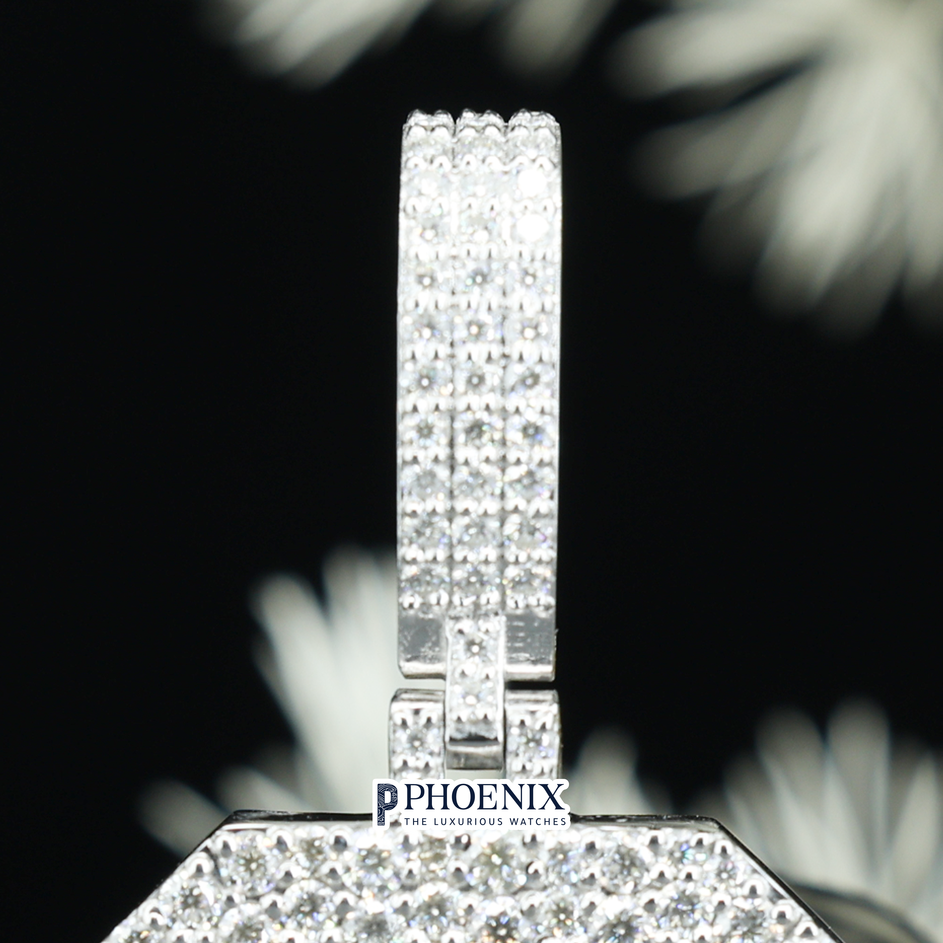 Custom VVS Moissanite Number 3 Pendant | Iced Out Sterling Silver Number Charm