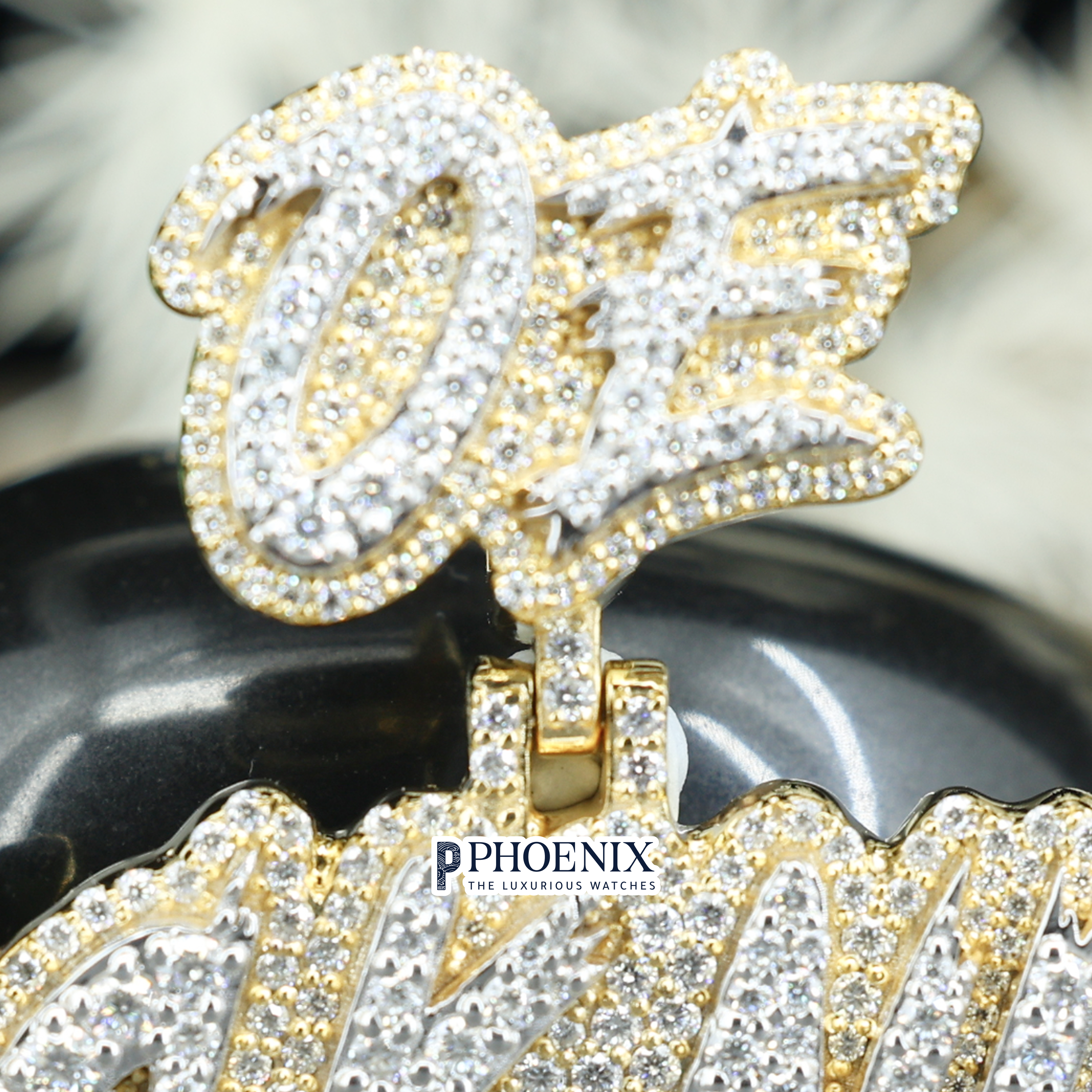 Blinding VVS Moissanite Name Pendant - Personalized JACKNIAL Iced Out Charm Pendants