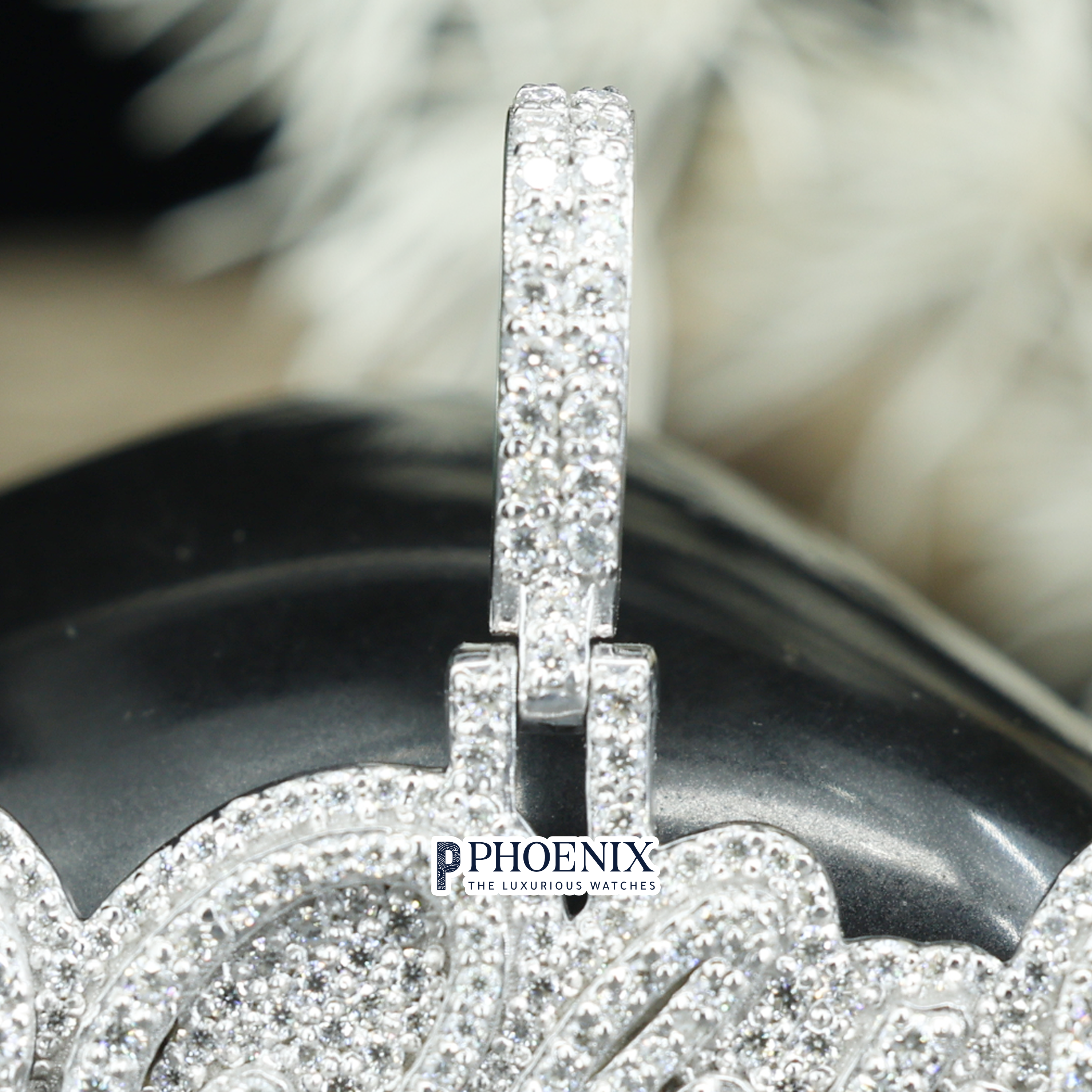 Personalized Iced Out LILI Name Pendant with Heart | VVS Moissanite Pendants Gift