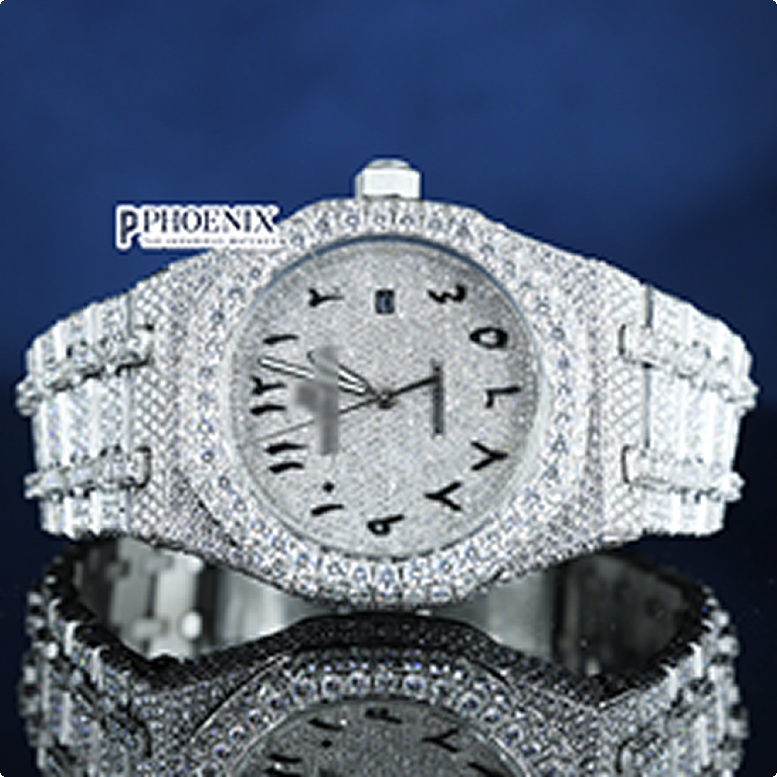 Bust Down AP Two Tone Moissanite Diamonds six